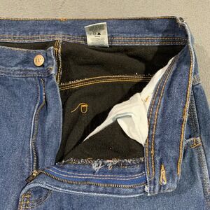 KEY Vintage Mens Thermal Denim Carpenter Pants Lined‎ Blue Work Jeans 32x30 **